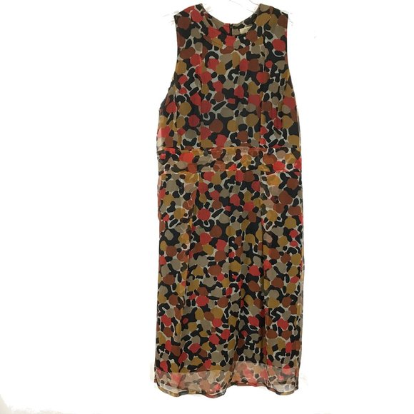 DAMAGED Burberry Pure Silk Sleeveless Dress - Picture 1 of 7